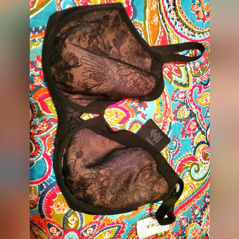 Black Women's Soma Lightest Lift Perfect Coverage Bra 34h